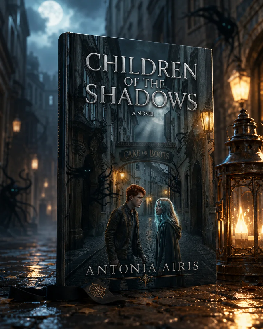 Children of the Shadows — Cake or Boots, book cover