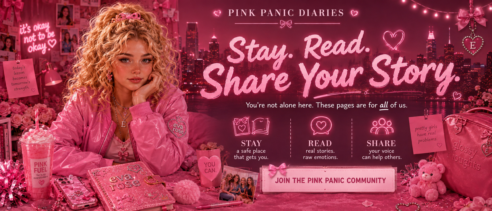 Stay. Read. Share Your Story.