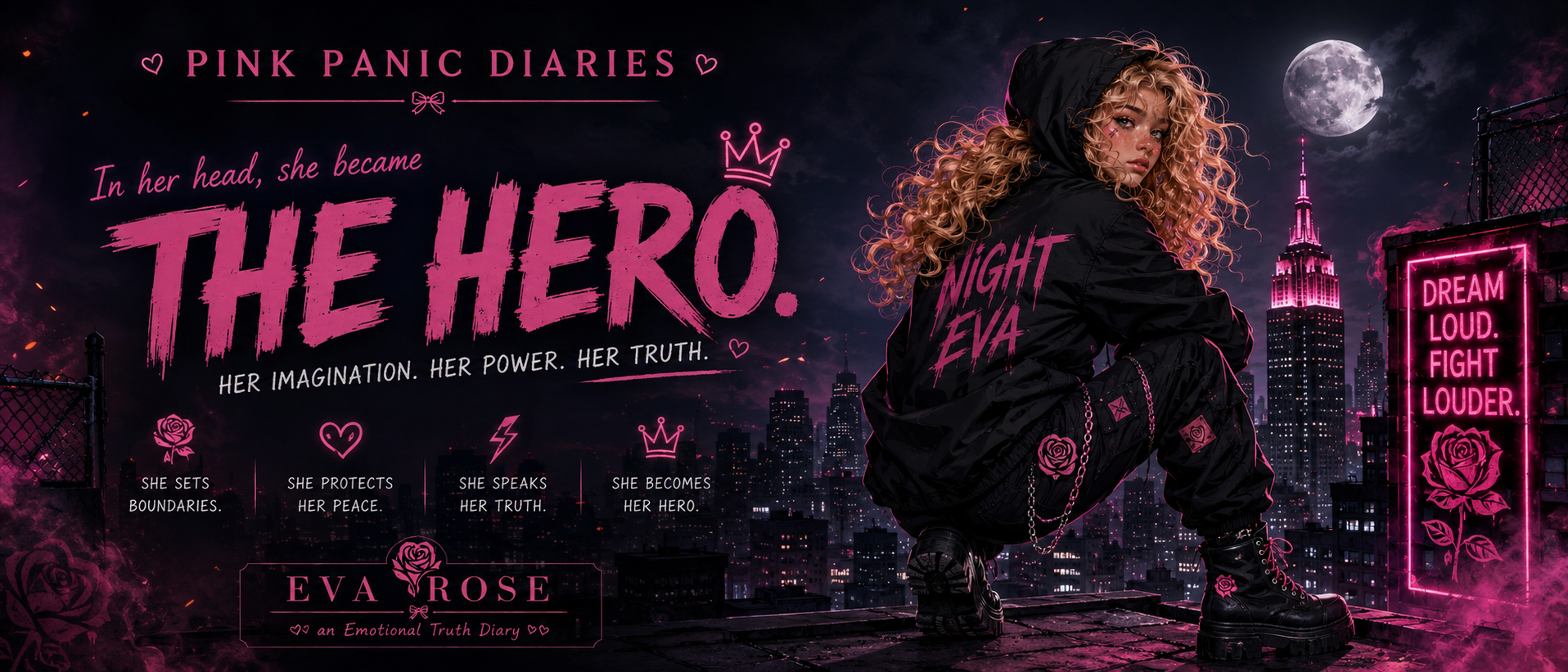 In her head, she became the hero.