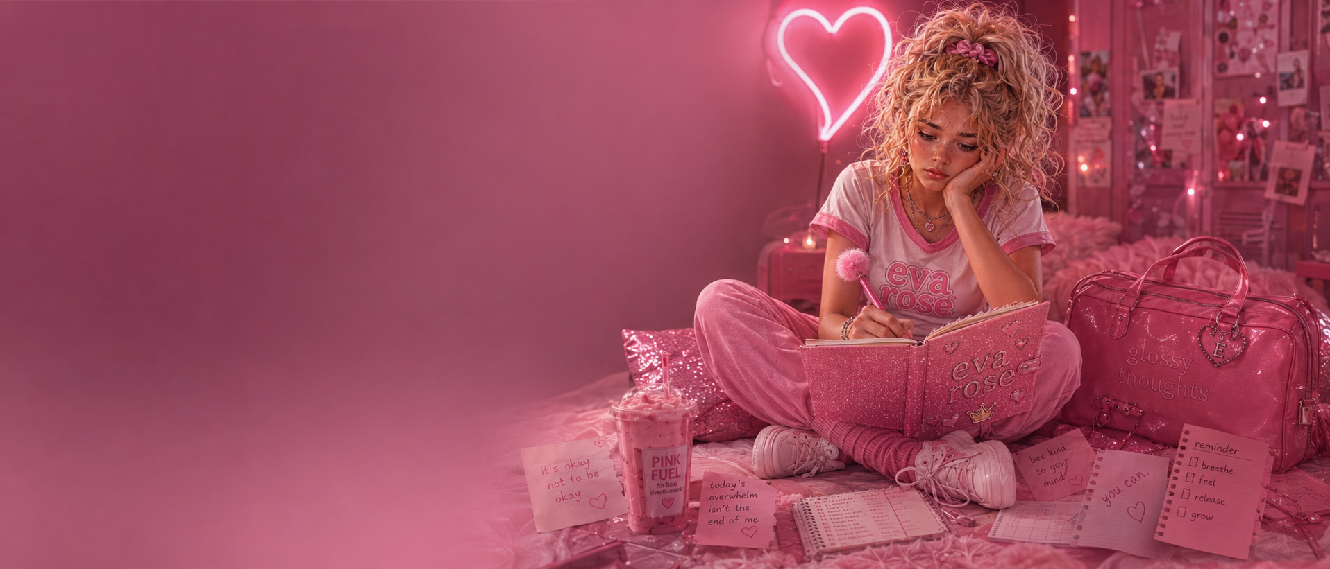Eva Rose — Writing in her diary