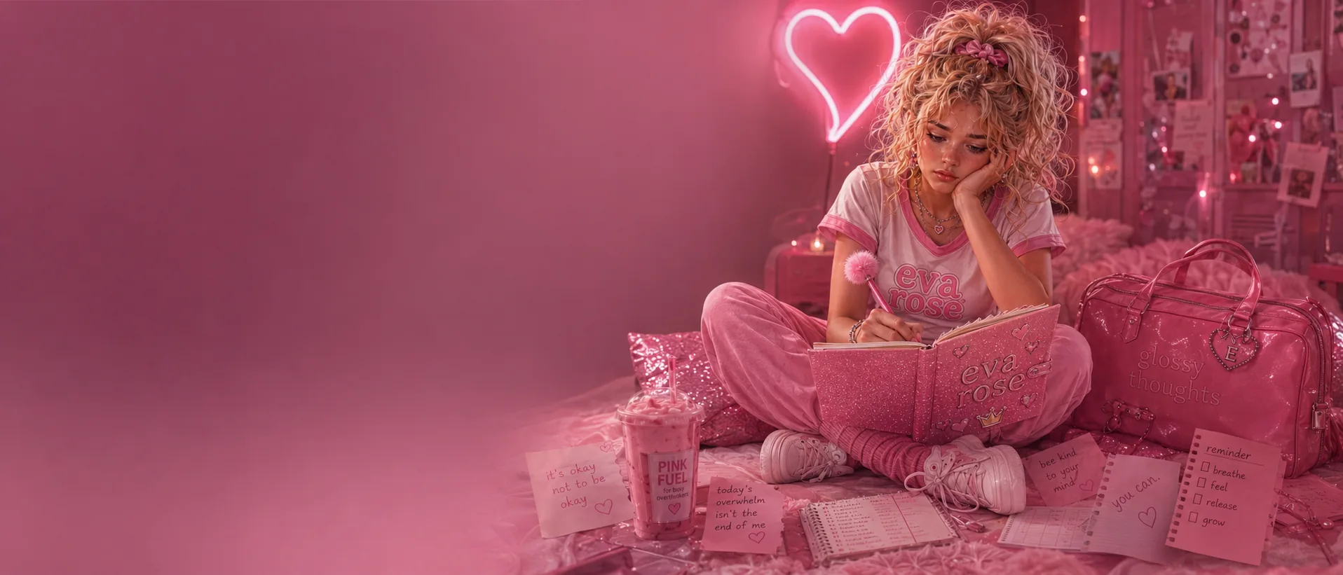 Eva Rose — Writing in her diary