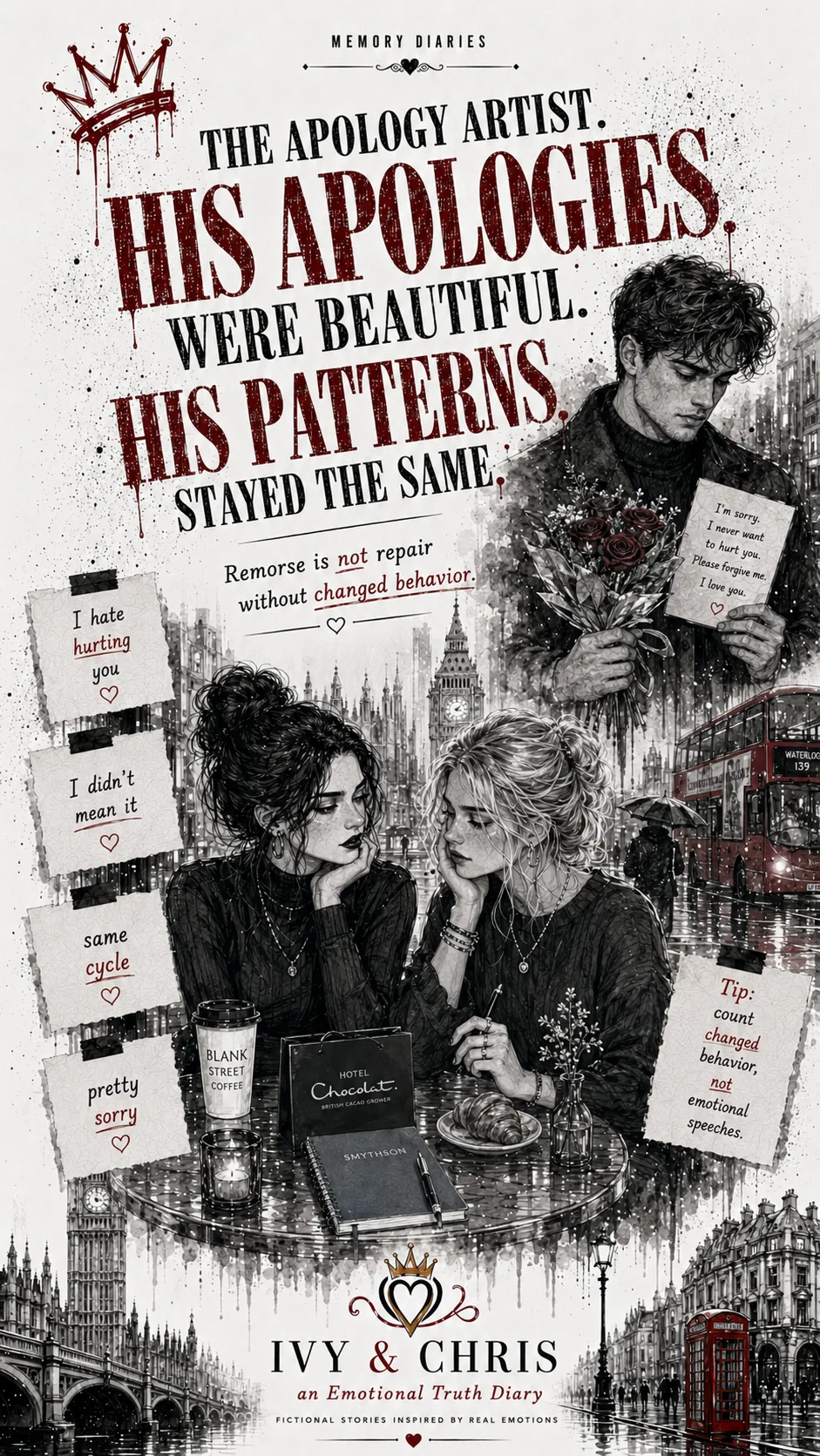 The Apology Artist — His apologies were beautiful. His patterns stayed the same.