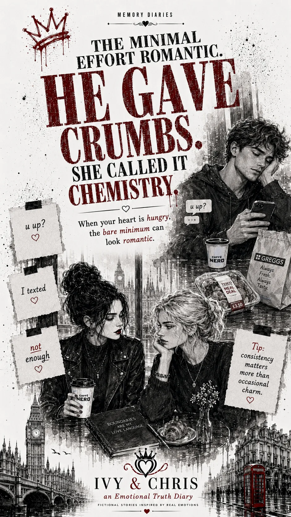 The Minimal Effort Romantic — He gave crumbs. She called it chemistry.