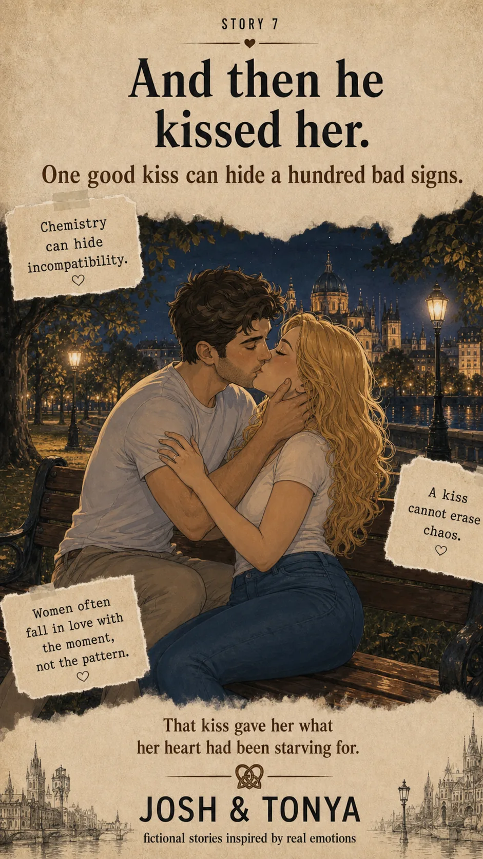 Josh & Tonya Story 7 — And then he kissed her